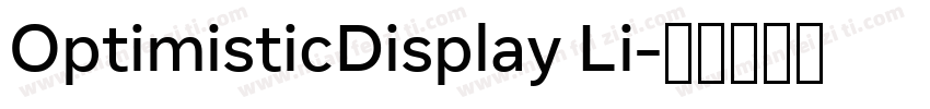 OptimisticDisplay Li字体转换